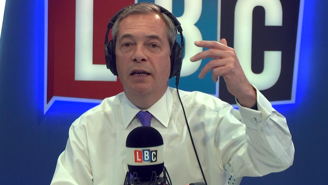 Nigel Farage bombastic