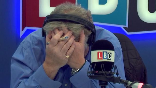 Nick Ferrari head in hands