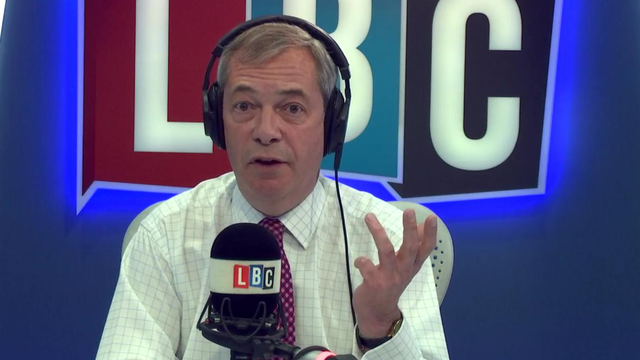 Nigel Farage Talks to camera
