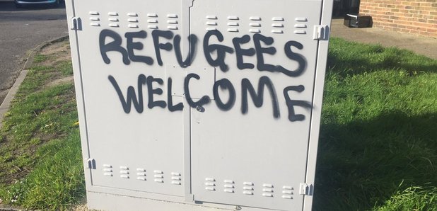 Refugee graffiti