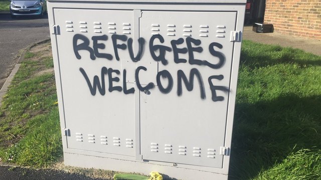 Refugee graffiti