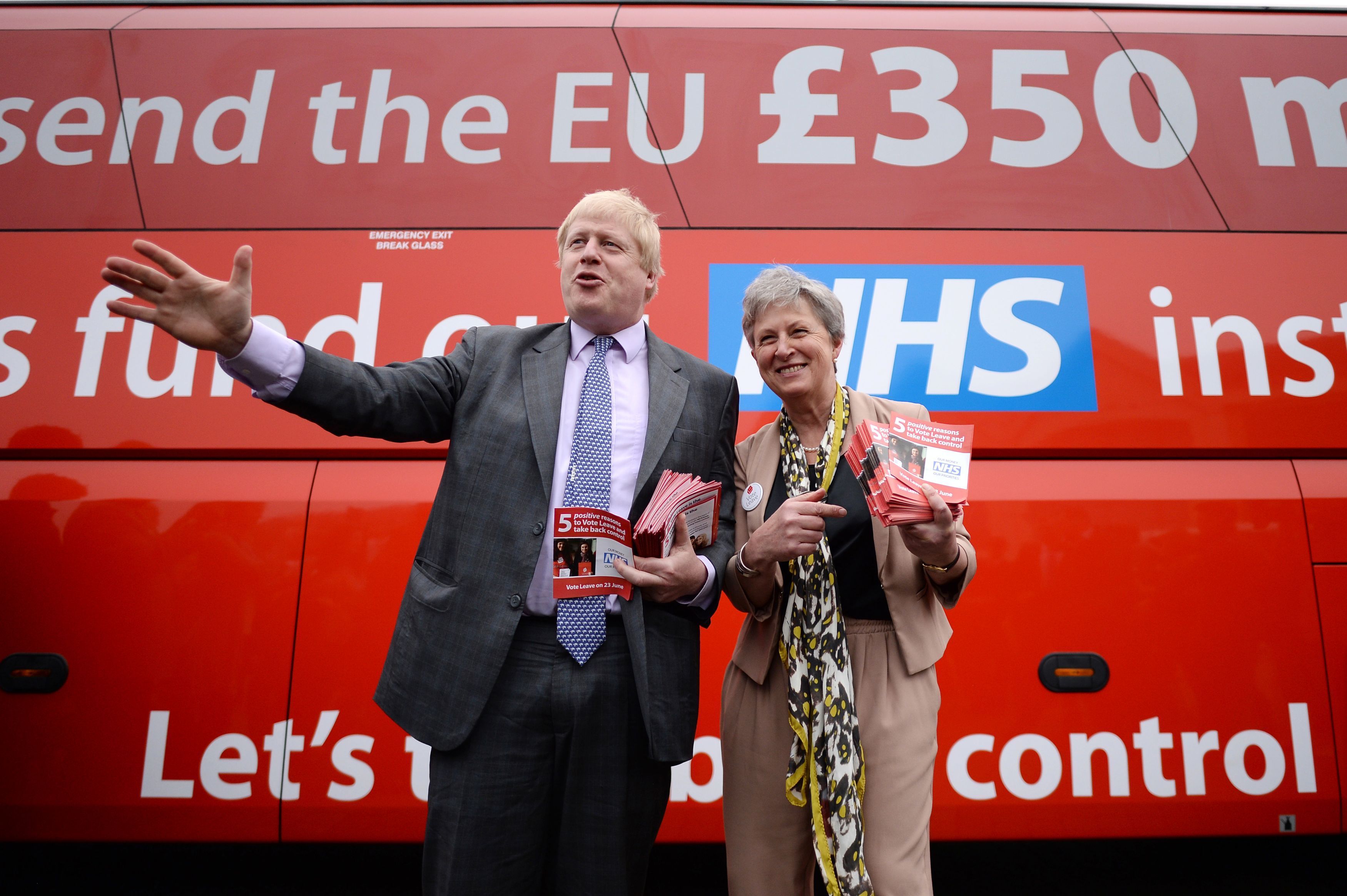 Boris Johnson £350m bus