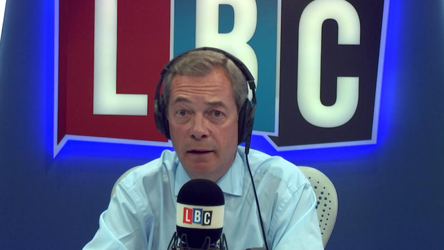 Nigel Farage talks