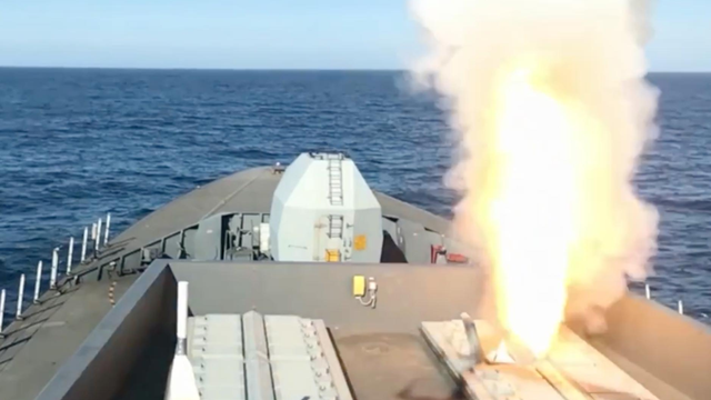 Royal Navy test fire