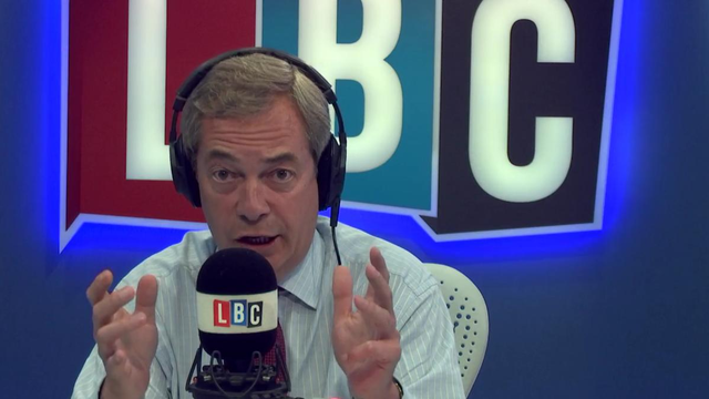 Nigel Farage talks