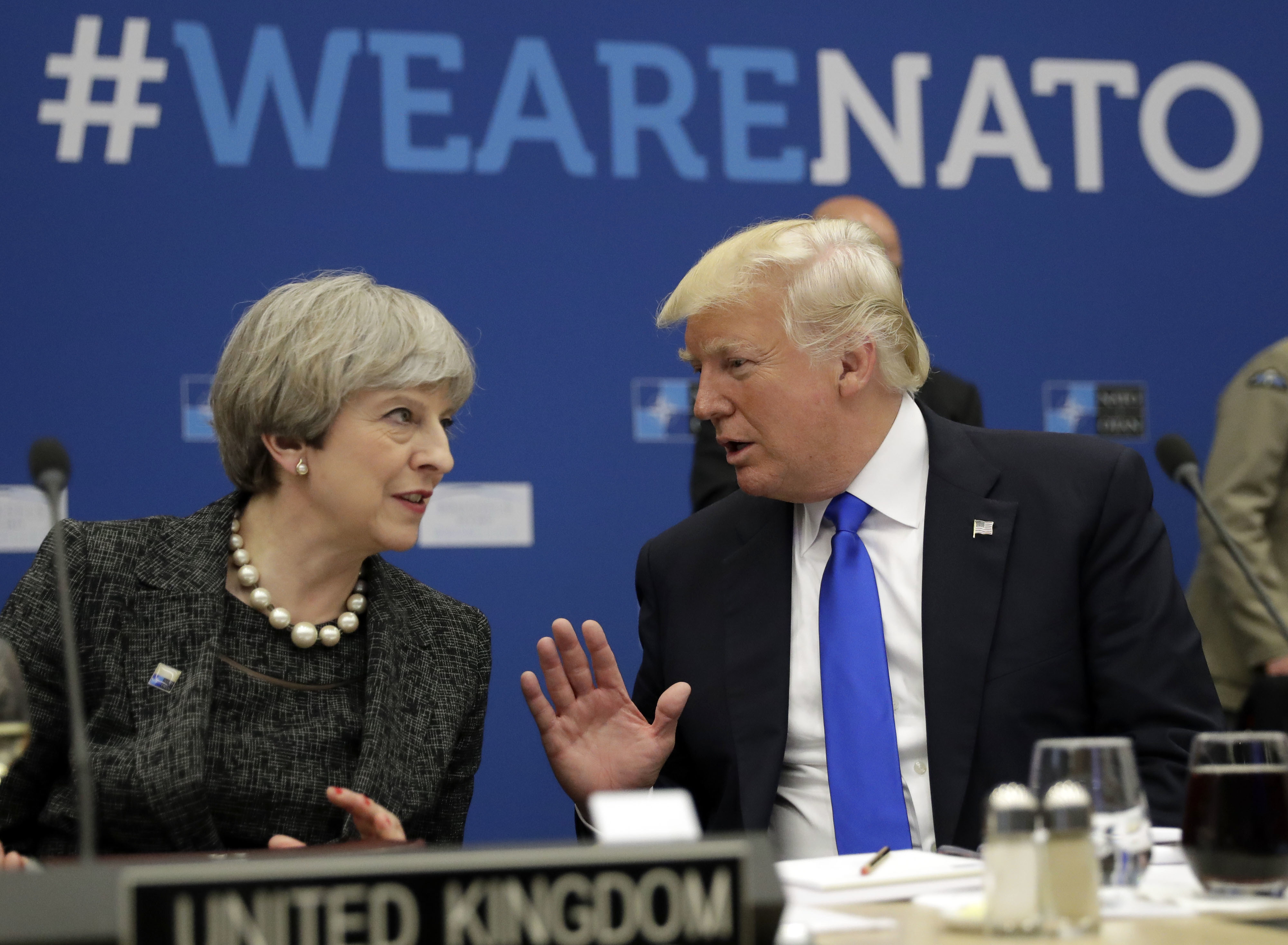 Theresa May Donald Trump