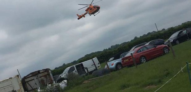 Hamerton Zoo helicopter