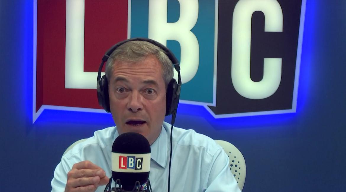 Nigel Farage talking