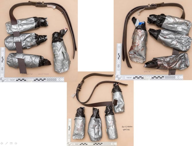 Fake Explosive Belts Worn By London Bridge Attacke