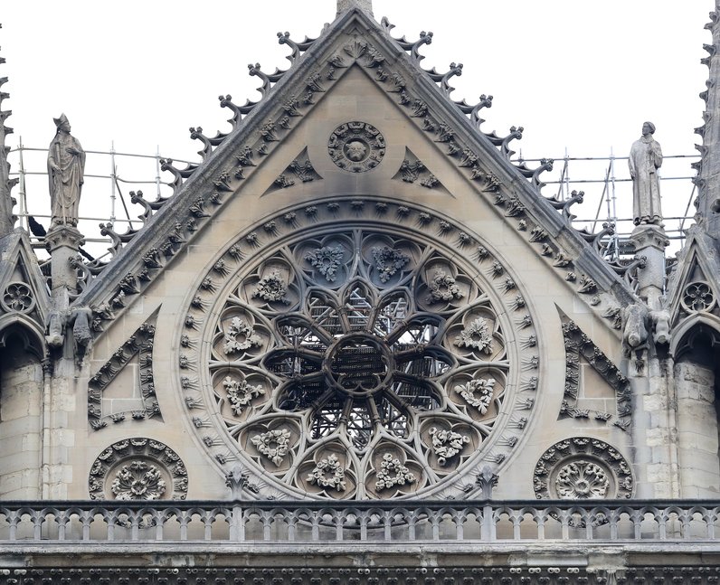 Emmanuel Macron vowed "we will rebuild Notre Dame"